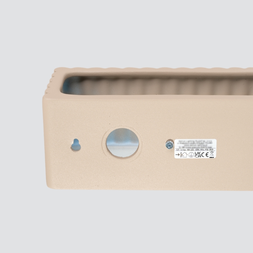 Nástěnné svítidlo RIGATA 1xE27/15W/230V keramika/taupe