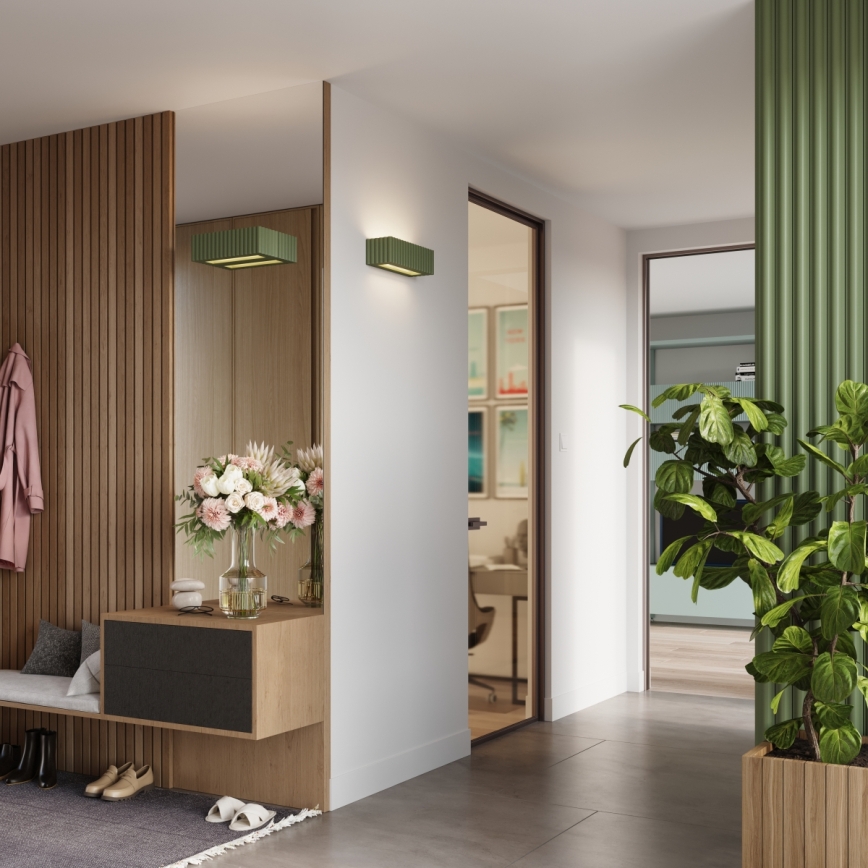 Nástěnné svítidlo RIGATA 1xE27/15W/230V keramika/zelená