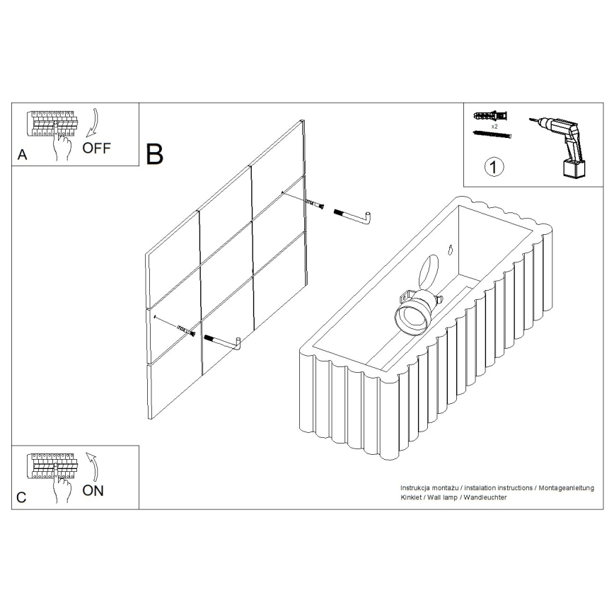 Nástěnné svítidlo RIGATA 1xE27/15W/230V keramika/zelená