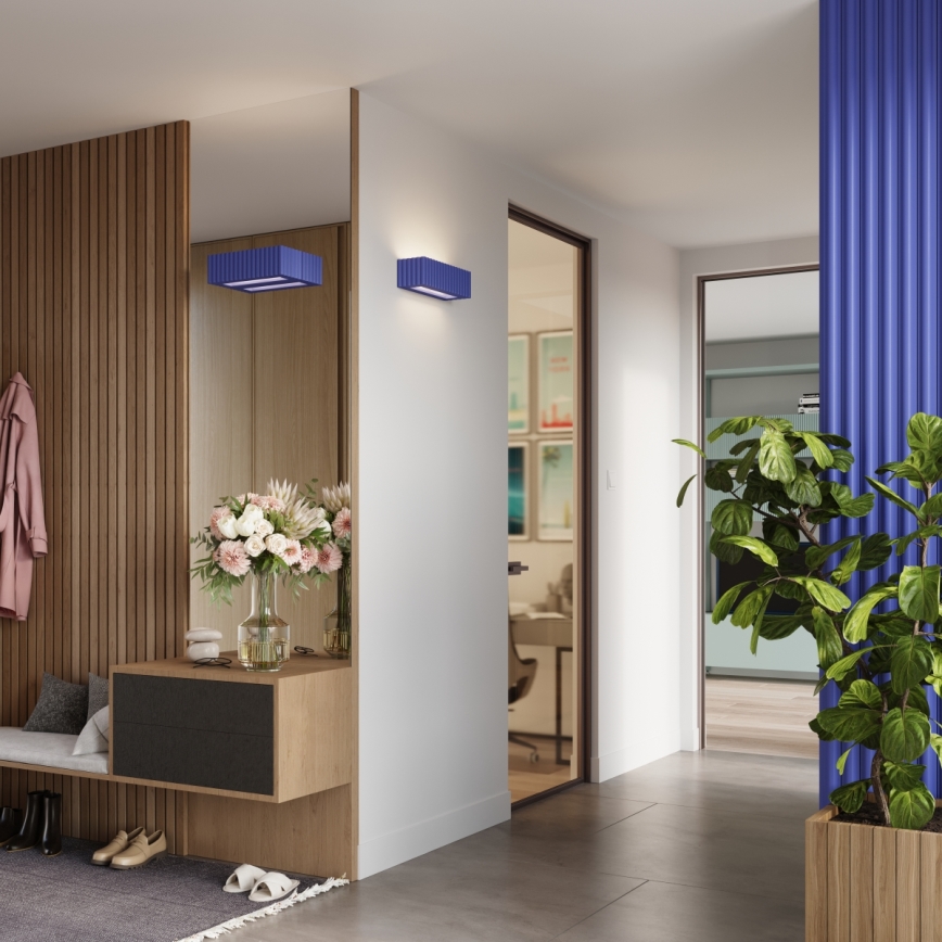 Nástěnné svítidlo RIGATA 1xE27/15W/230V keramika/modrá