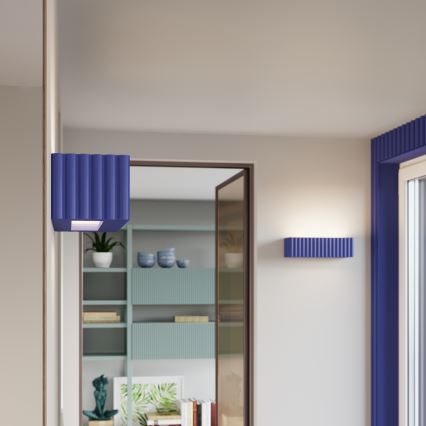 Nástěnné svítidlo RIGATA 1xE27/15W/230V keramika/modrá