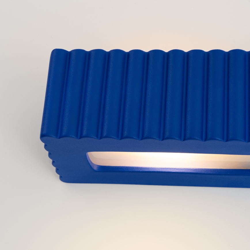 Nástěnné svítidlo RIGATA 1xE27/15W/230V keramika/modrá