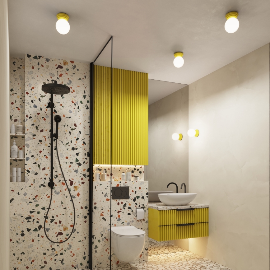 Koupelnové nástěnné svítidlo ZORI 1xG9/8W/230V IP44 žlutá