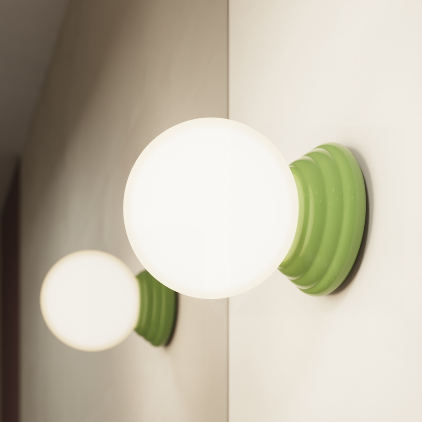 Koupelnové nástěnné svítidlo ZORI 1xG9/8W/230V IP44 zelená