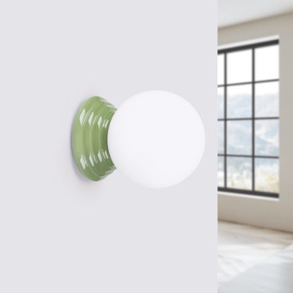 Koupelnové nástěnné svítidlo ZORI 1xG9/8W/230V IP44 zelená