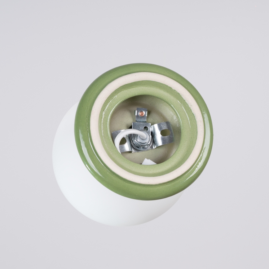 Koupelnové nástěnné svítidlo ZORI 1xG9/8W/230V IP44 zelená