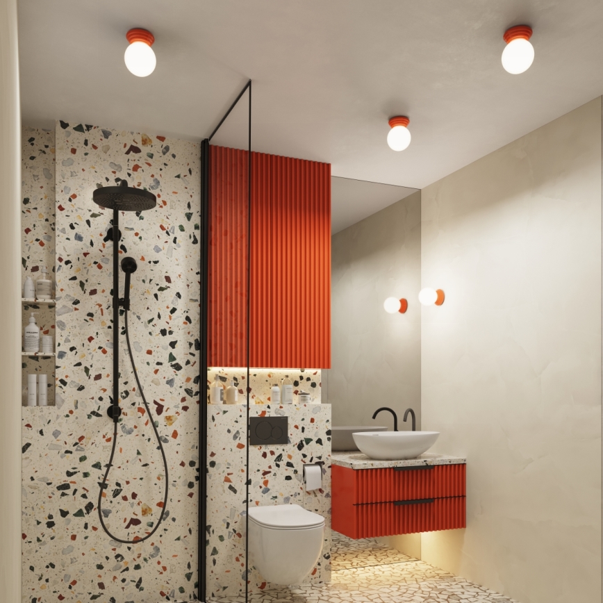 Koupelnové nástěnné svítidlo ZORI 1xG9/8W/230V IP44 růžová