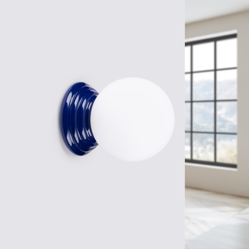 Koupelnové nástěnné svítidlo ZORI 1xG9/8W/230V IP44 modrá