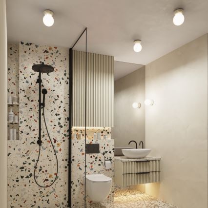 Koupelnové stropní svítidlo ZORI 1xG9/8W/230V pr. 12 cm IP44 béžová