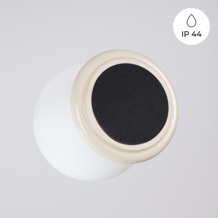 Koupelnové stropní svítidlo ZORI 1xG9/8W/230V pr. 12 cm IP44 béžová