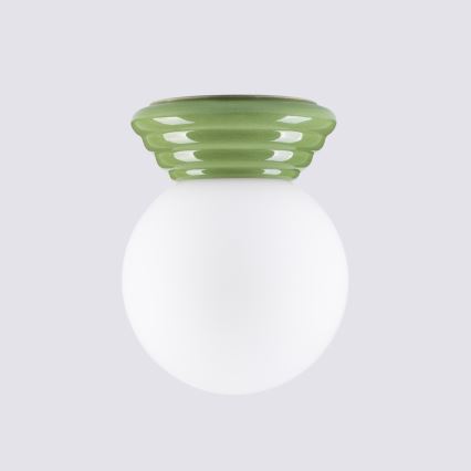 Koupelnové stropní svítidlo ZORI 1xG9/8W/230V pr. 12 cm IP44 zelená