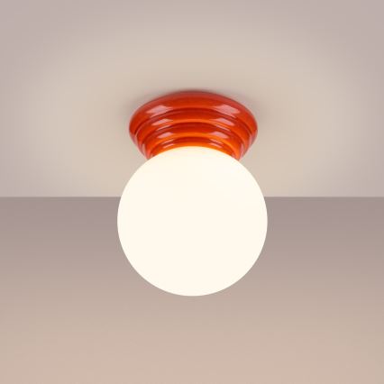 Koupelnové stropní svítidlo ZORI 1xG9/8W/230V pr. 12 cm IP44 růžová