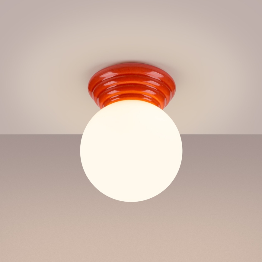 Koupelnové stropní svítidlo ZORI 1xG9/8W/230V pr. 12 cm IP44 růžová