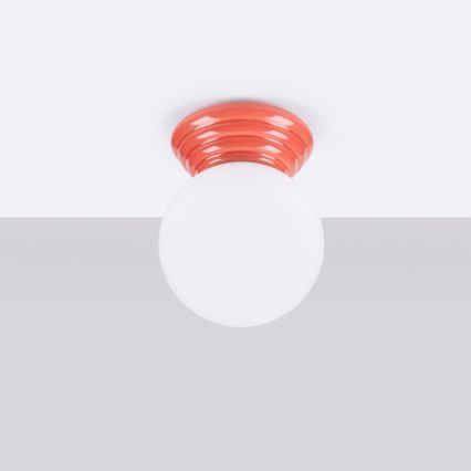 Koupelnové stropní svítidlo ZORI 1xG9/8W/230V pr. 12 cm IP44 růžová