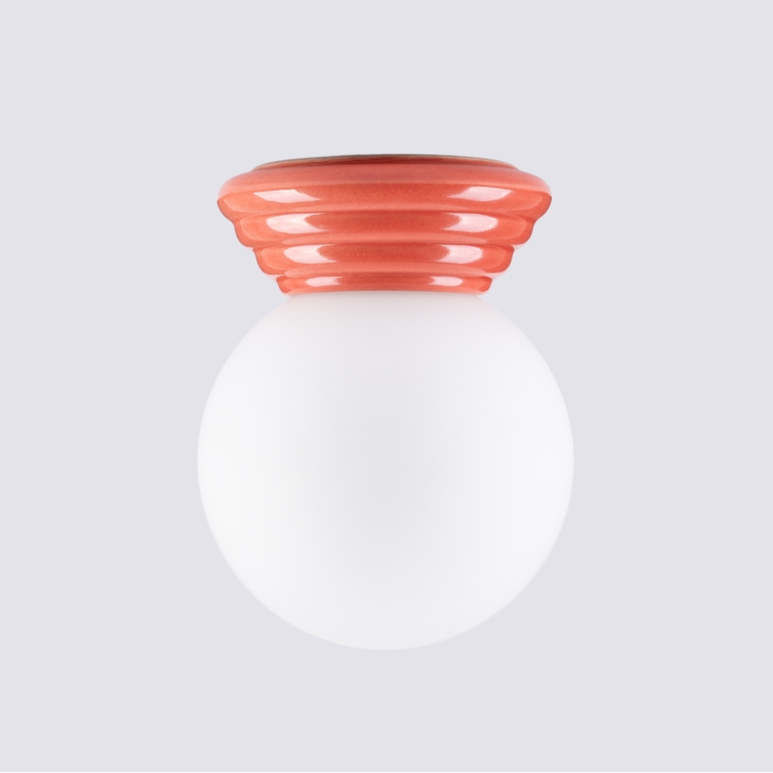 Koupelnové stropní svítidlo ZORI 1xG9/8W/230V pr. 12 cm IP44 růžová