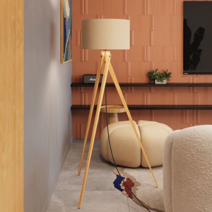 Stojací lampa NATT 1xE27/15W/230V taupe