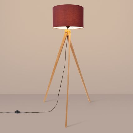 Stojací lampa NATT 1xE27/15W/230V červená