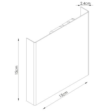 Nástěnné svítidlo VANTA 2xG9/8W/230V zelená