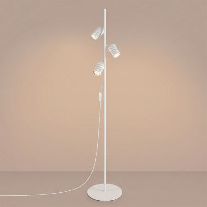 Stojací lampa KARBON 3xGU10/10W/230V bílá