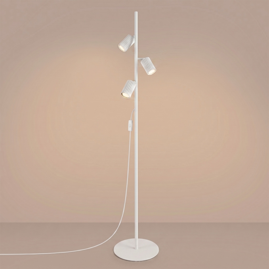 Stojací lampa KARBON 3xGU10/10W/230V bílá