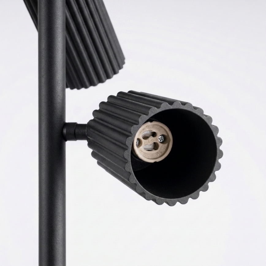 Stojací lampa KARBON 3xGU10/10W/230V černá