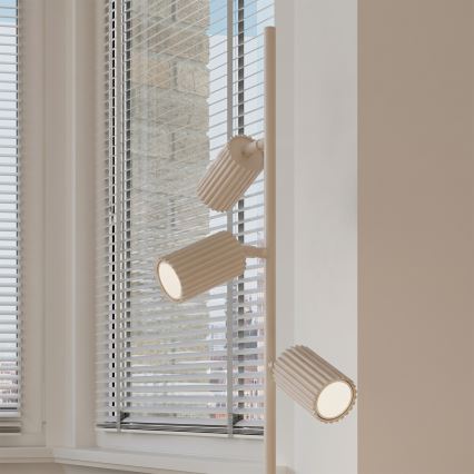 Stojací lampa KARBON 3xGU10/10W/230V krémová