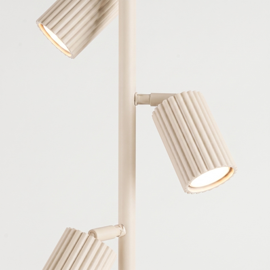 Stojací lampa KARBON 3xGU10/10W/230V krémová