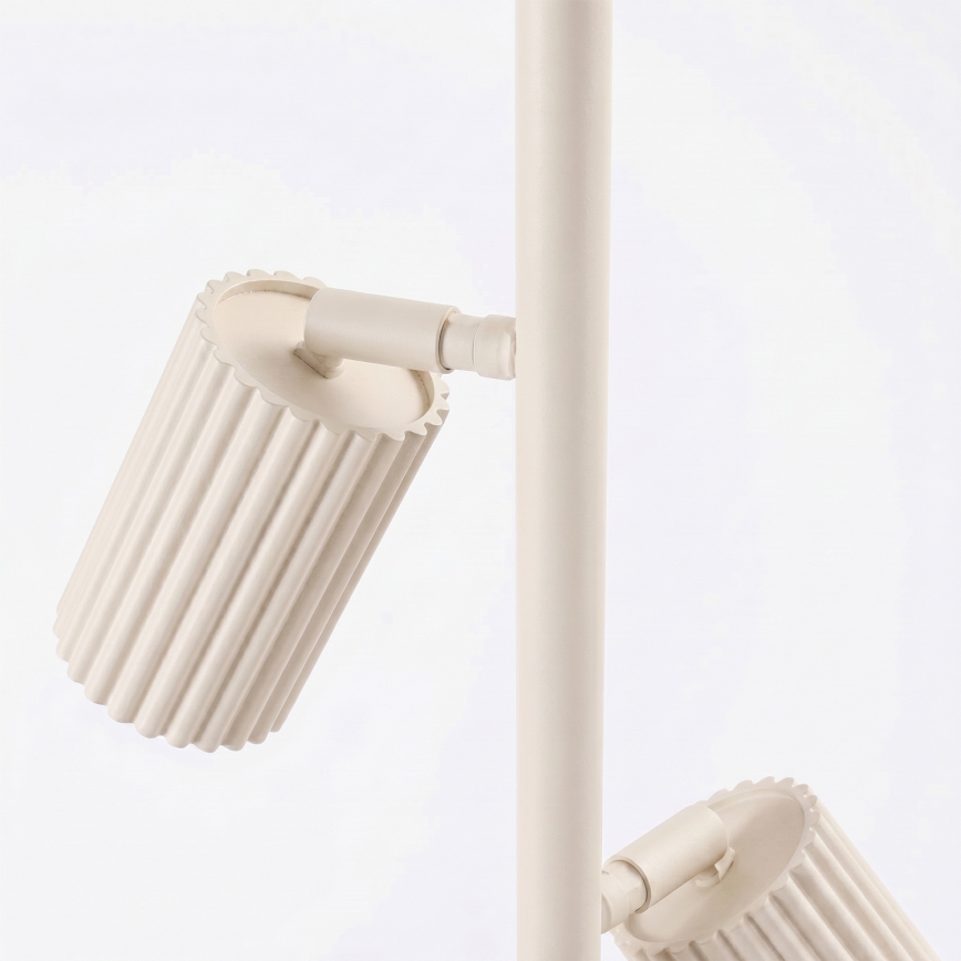Stojací lampa KARBON 3xGU10/10W/230V krémová