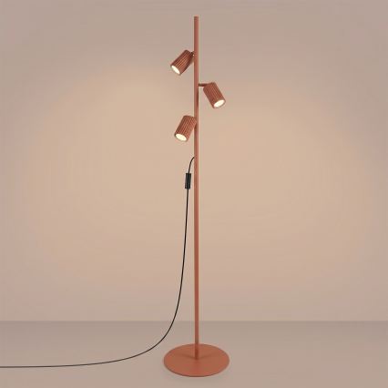 Stojací lampa KARBON 3xGU10/10W/230V oranžová