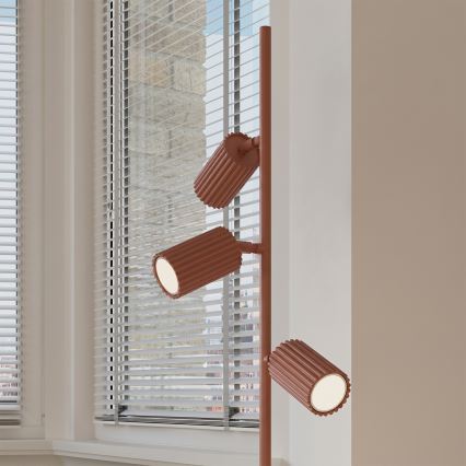 Stojací lampa KARBON 3xGU10/10W/230V oranžová