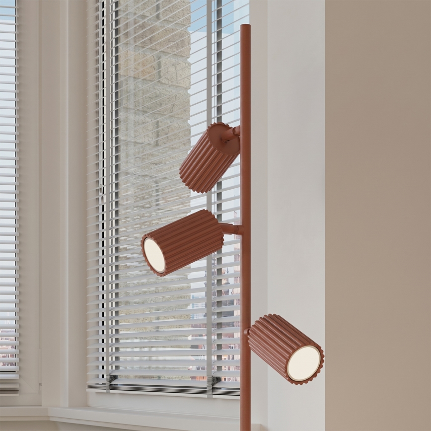 Stojací lampa KARBON 3xGU10/10W/230V oranžová