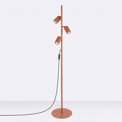 Stojací lampa KARBON 3xGU10/10W/230V oranžová