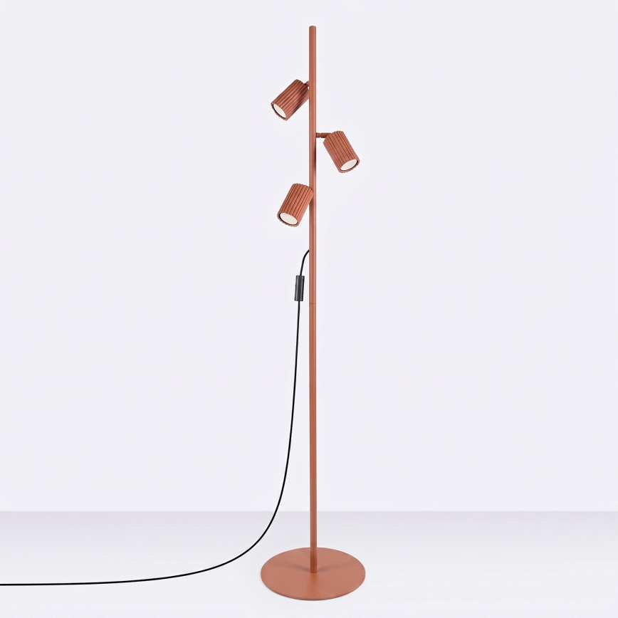Stojací lampa KARBON 3xGU10/10W/230V oranžová