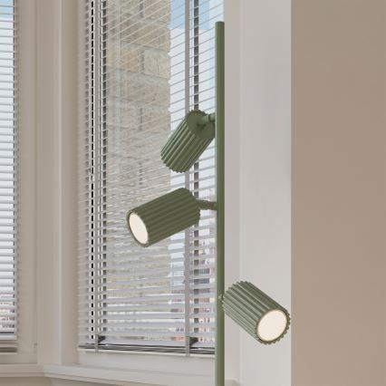 Stojací lampa KARBON 3xGU10/10W/230V zelená