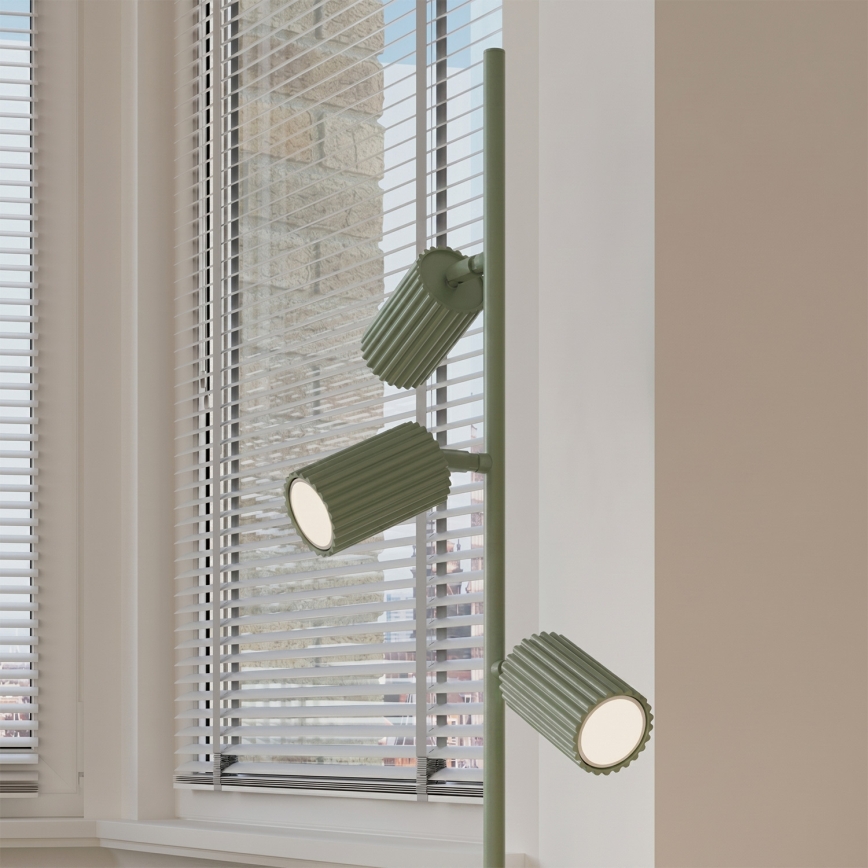 Stojací lampa KARBON 3xGU10/10W/230V zelená