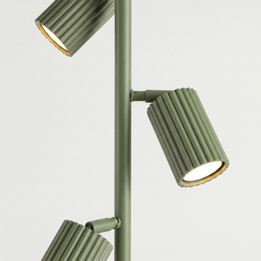 Stojací lampa KARBON 3xGU10/10W/230V zelená