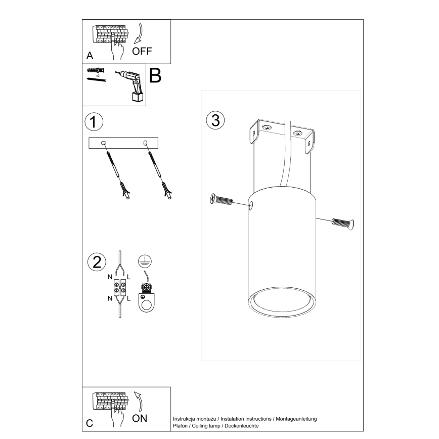 Bodové svítidlo LAGOS 1xGU10/10W/230V 10 cm krémová