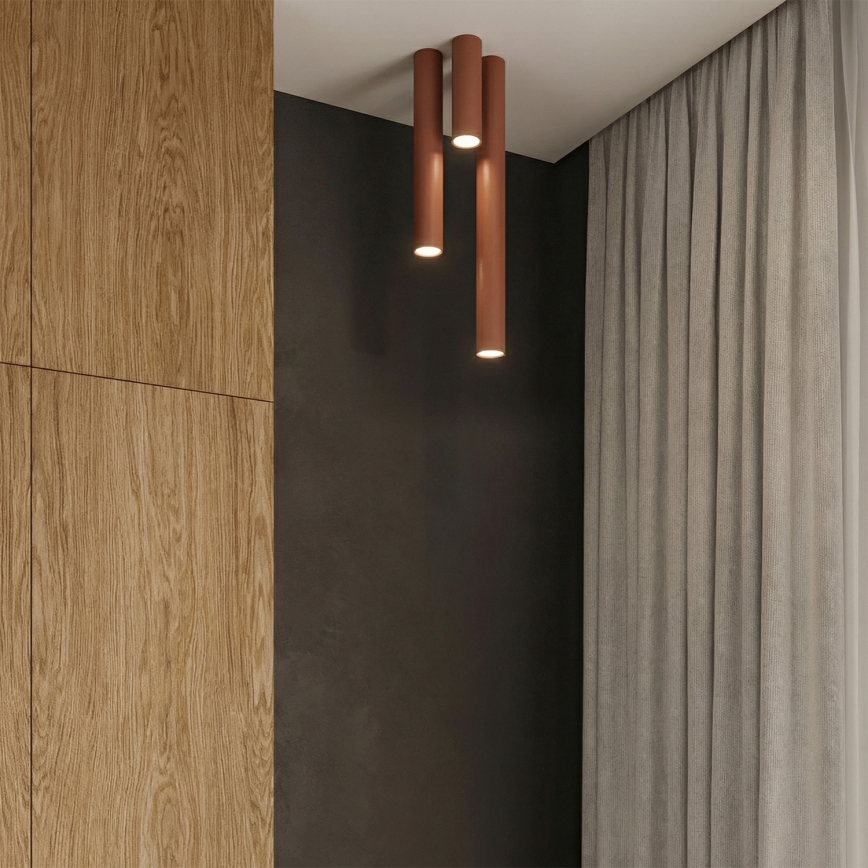Bodové svítidlo LAGOS 1xGU10/10W/230V 10 cm hnědá