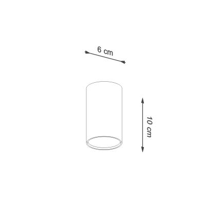 Bodové svítidlo LAGOS 1xGU10/10W/230V 10 cm hnědá
