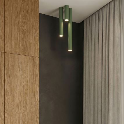 Bodové svítidlo LAGOS 1xGU10/10W/230V 10 cm zelená