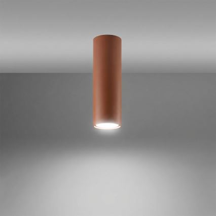 Bodové svítidlo LAGOS 1xGU10/10W/230V 20 cm hnědá