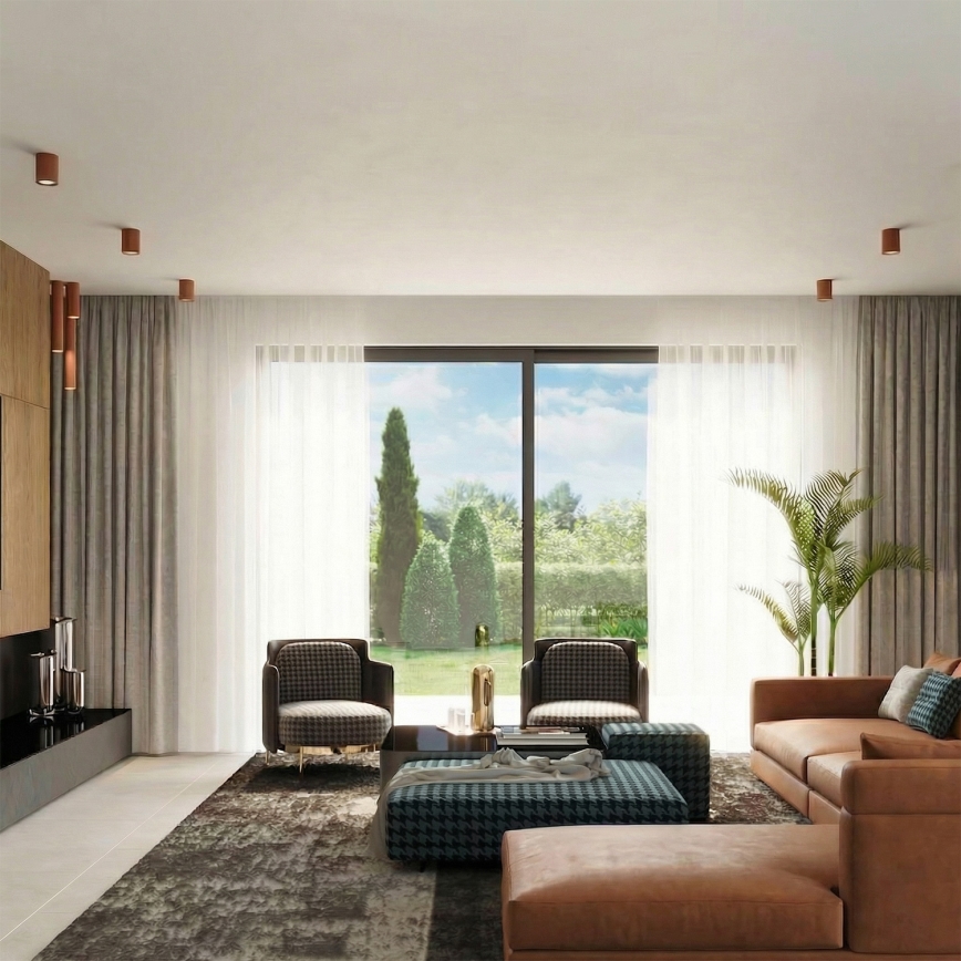 Bodové svítidlo LAGOS 1xGU10/10W/230V 20 cm hnědá