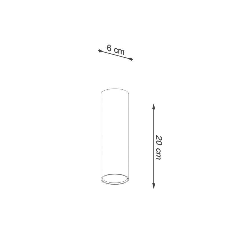 Bodové svítidlo LAGOS 1xGU10/10W/230V 20 cm hnědá