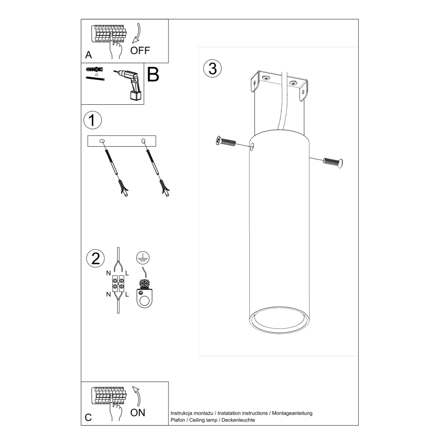 Bodové svítidlo LAGOS 1xGU10/10W/230V 20 cm zelená