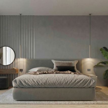 Lustr na lanku PASTELO 1xG9/8W/230V taupe