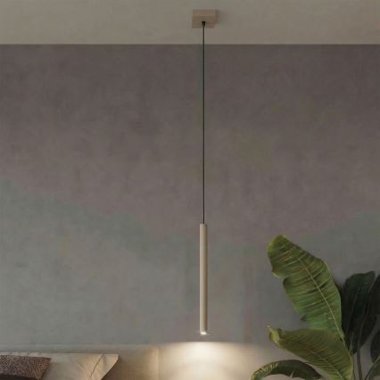 Lustr na lanku PASTELO 1xG9/8W/230V taupe