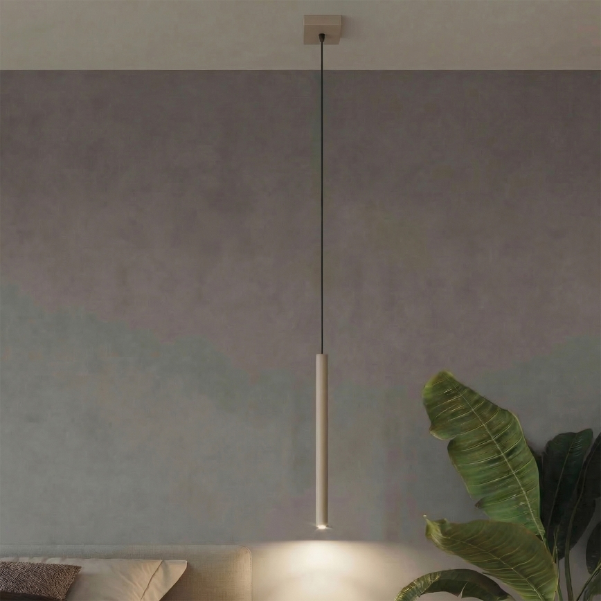 Lustr na lanku PASTELO 1xG9/8W/230V taupe
