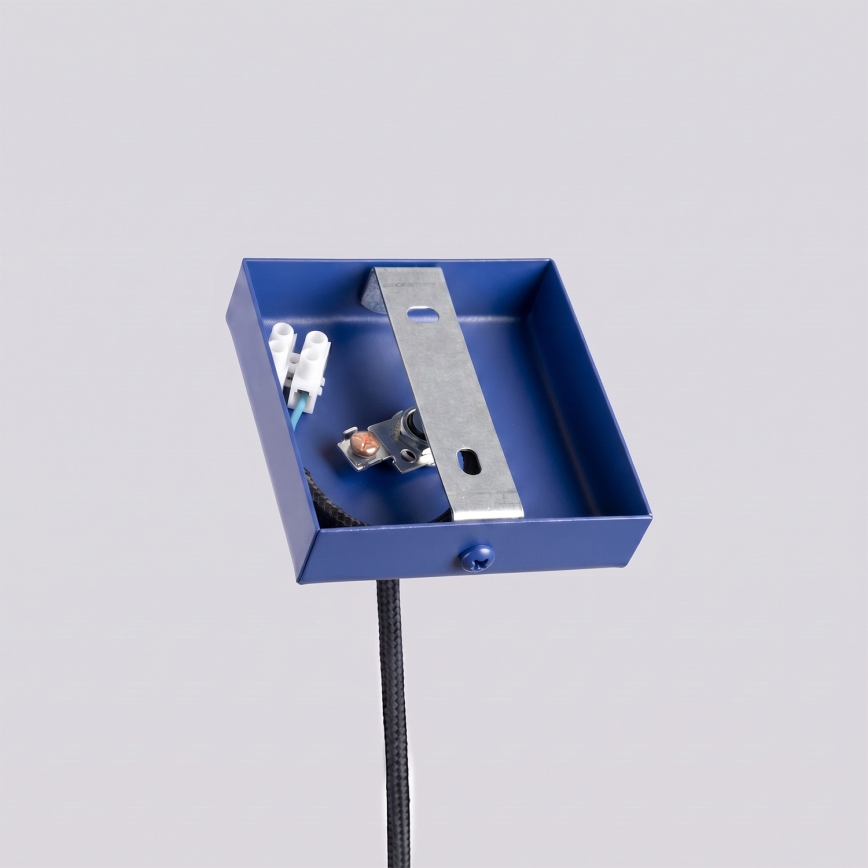 Lustr na lanku PASTELO 1xG9/8W/230V modrá