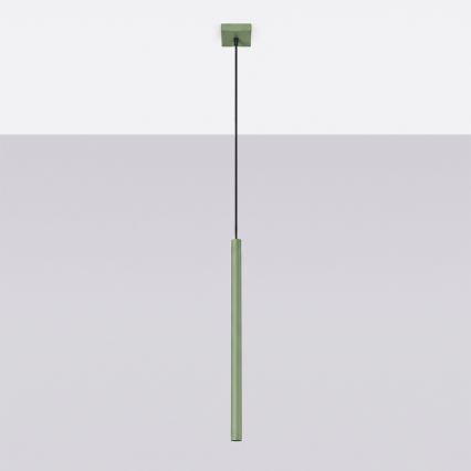 Lustr na lanku PASTELO 1xG9/8W/230V zelená