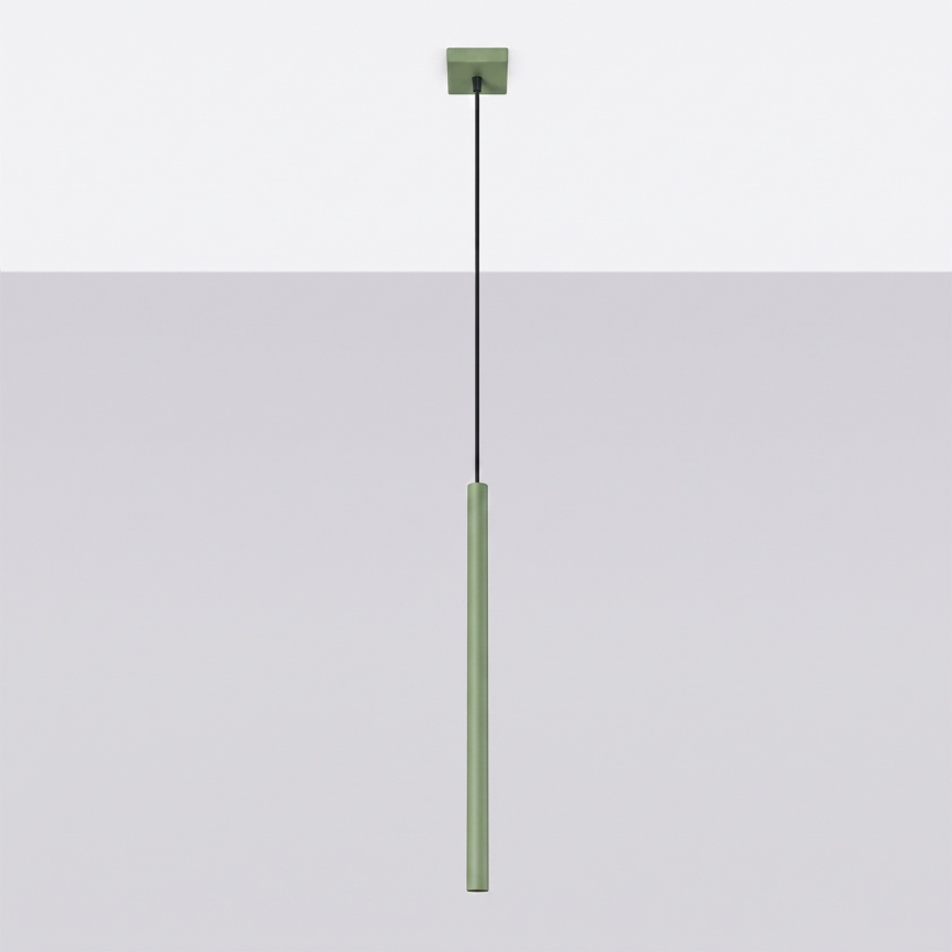 Lustr na lanku PASTELO 1xG9/8W/230V zelená